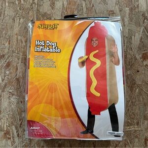 Spirit Hot Dog Inflatable Costume - Red and Tan